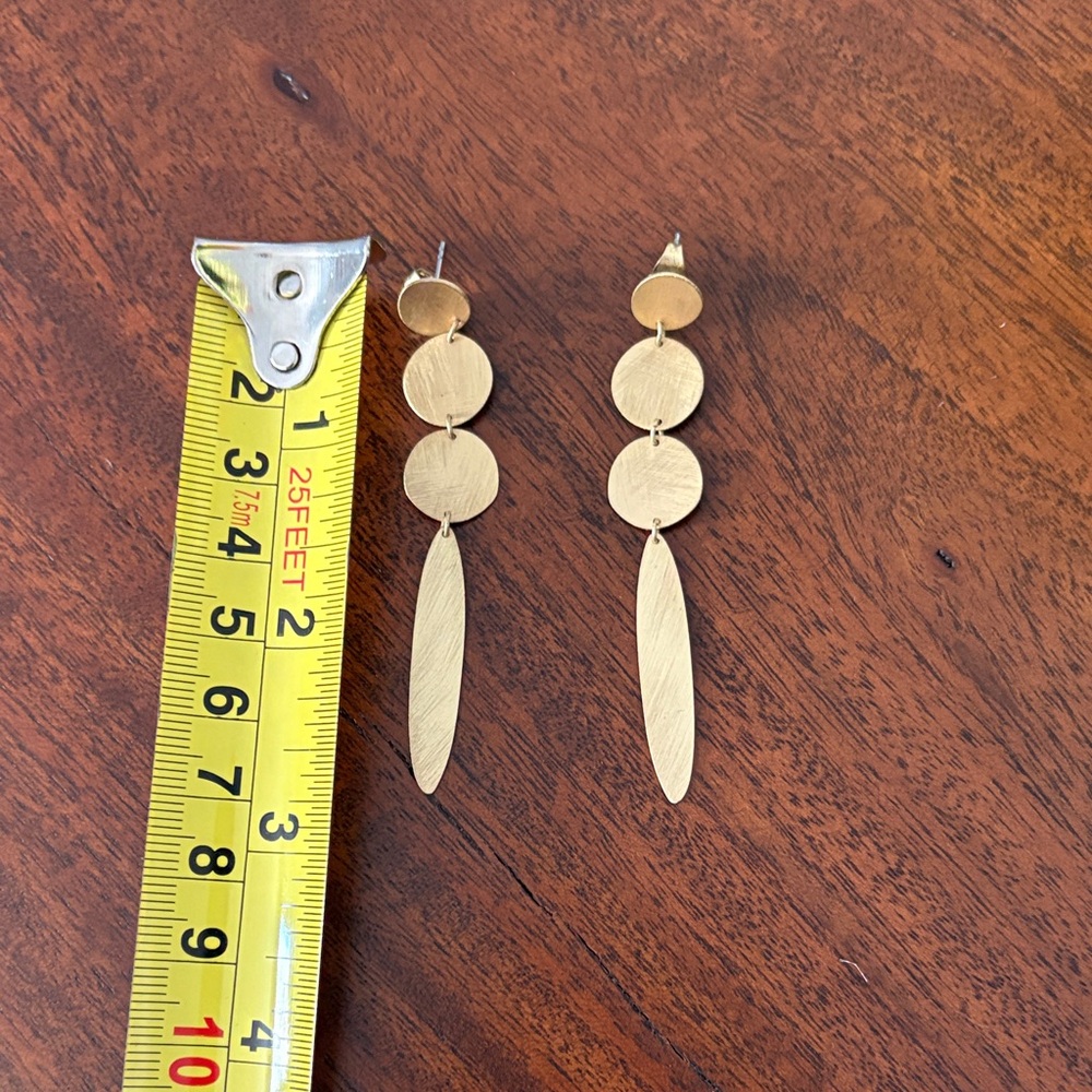 Elegant Gold Dangle Earrings